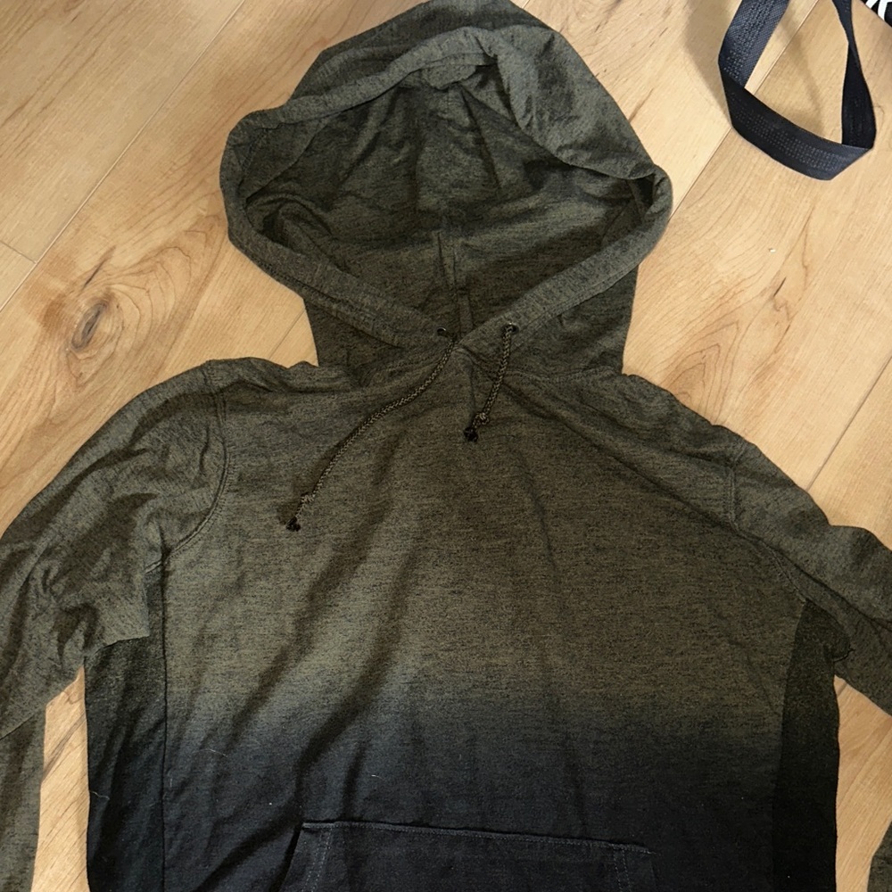 American Eagle Outfitters Olive and Black Hoodie